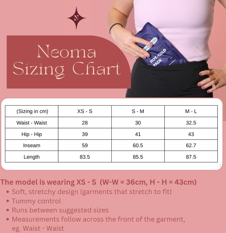 Sizing chart